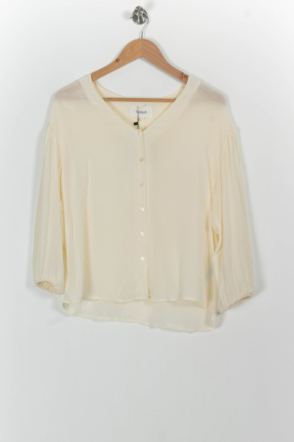 Blouse Beige - Taille S/36 de la marque ba&sh | PARAD85560 - Vendu par Paradigme - Image 2