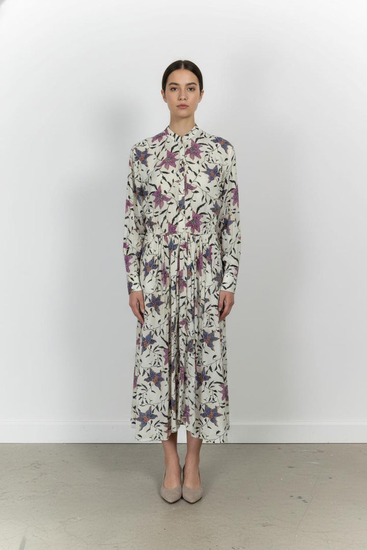 Robe Longue Blanche et Violette - Taille S/36 de la marque Isabel Marant étoile | PARAD85561 - Vendu par Paradigme - Image 1