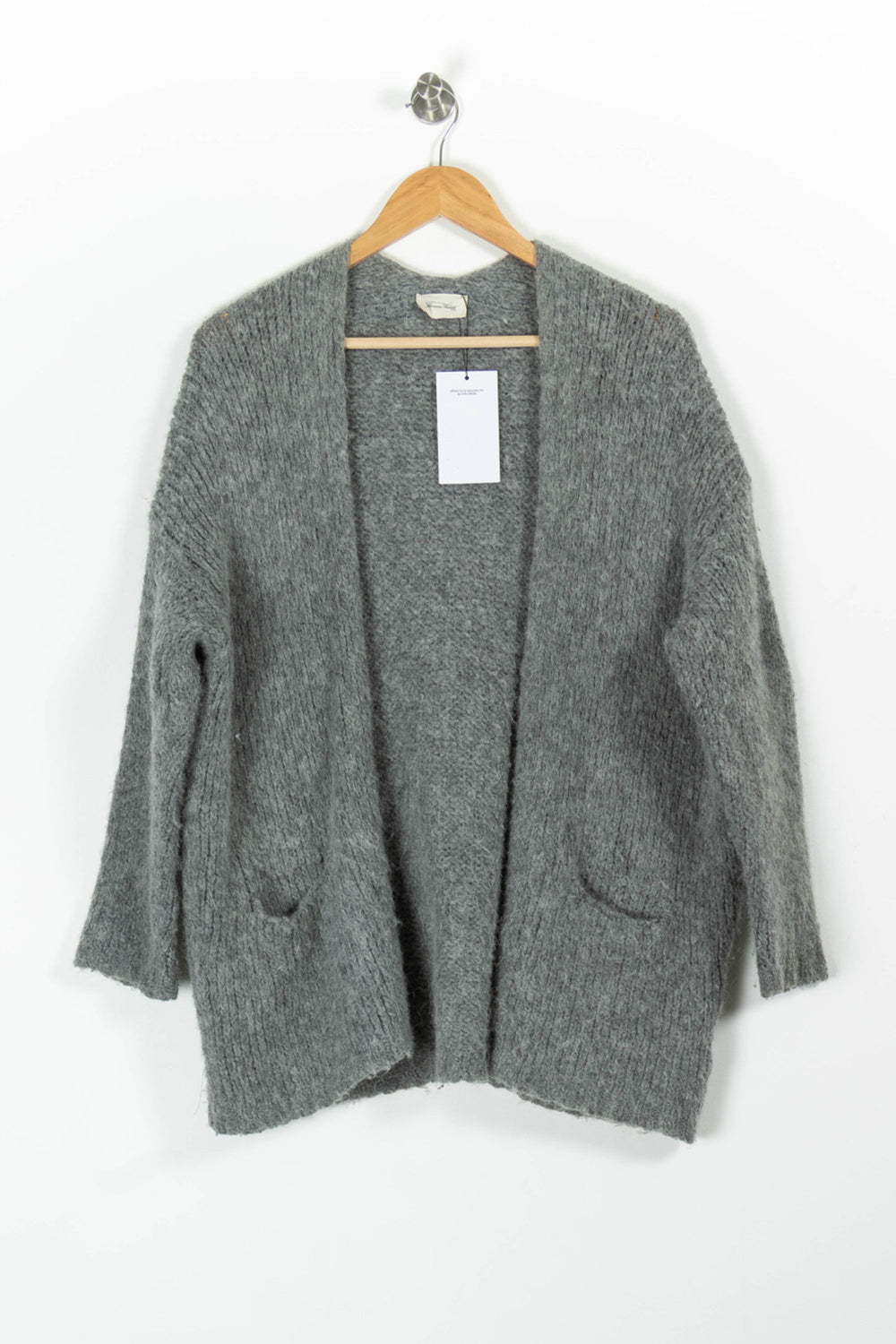 Cardigan Gris - Taille M/38 de la marque American Vintage | PARAD85565 - Vendu par Paradigme - Image 2
