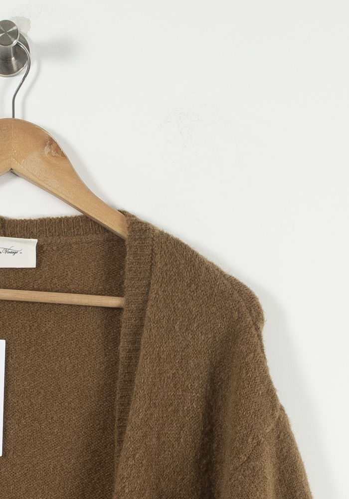 Cardigan Marron - Taille XS/34 de la marque American Vintage | PARAD85569 - Vendu par Paradigme - Image 3