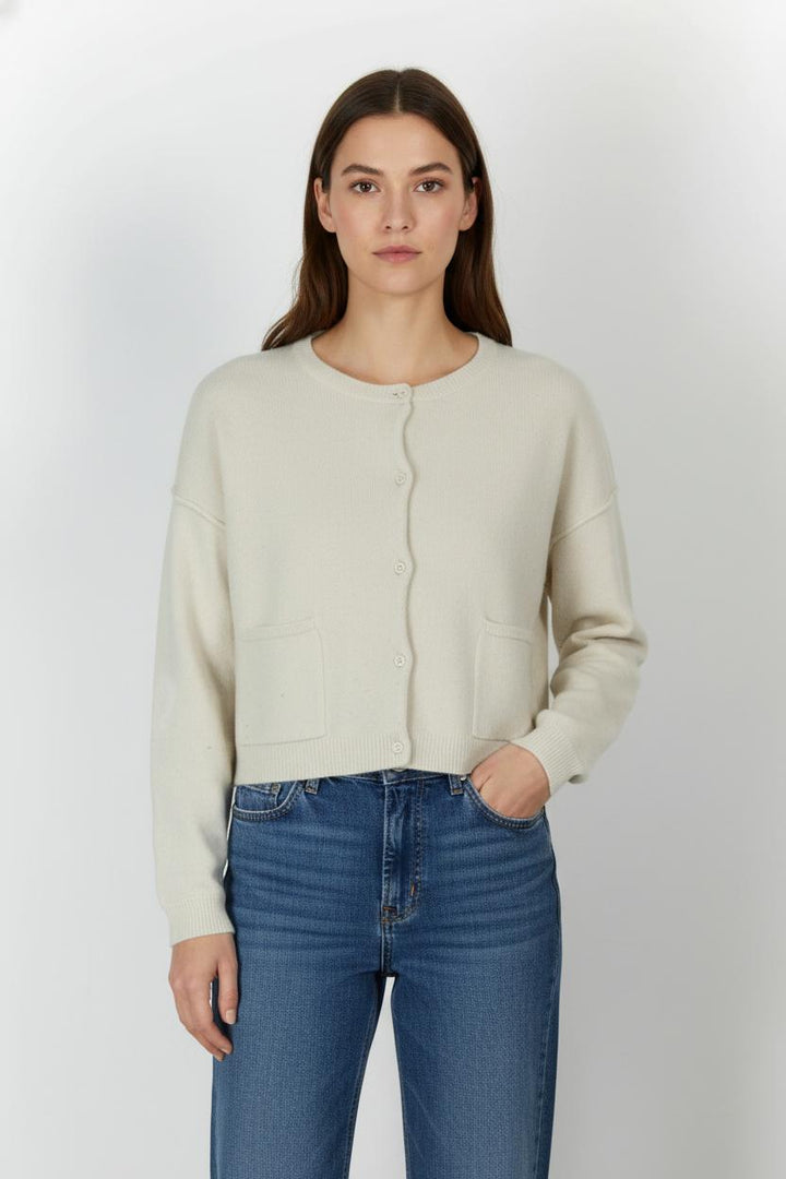 Cardigan Blanc - Taille M/38 de la marque American Vintage | PARAD85571 - Vendu par Paradigme - Image 1