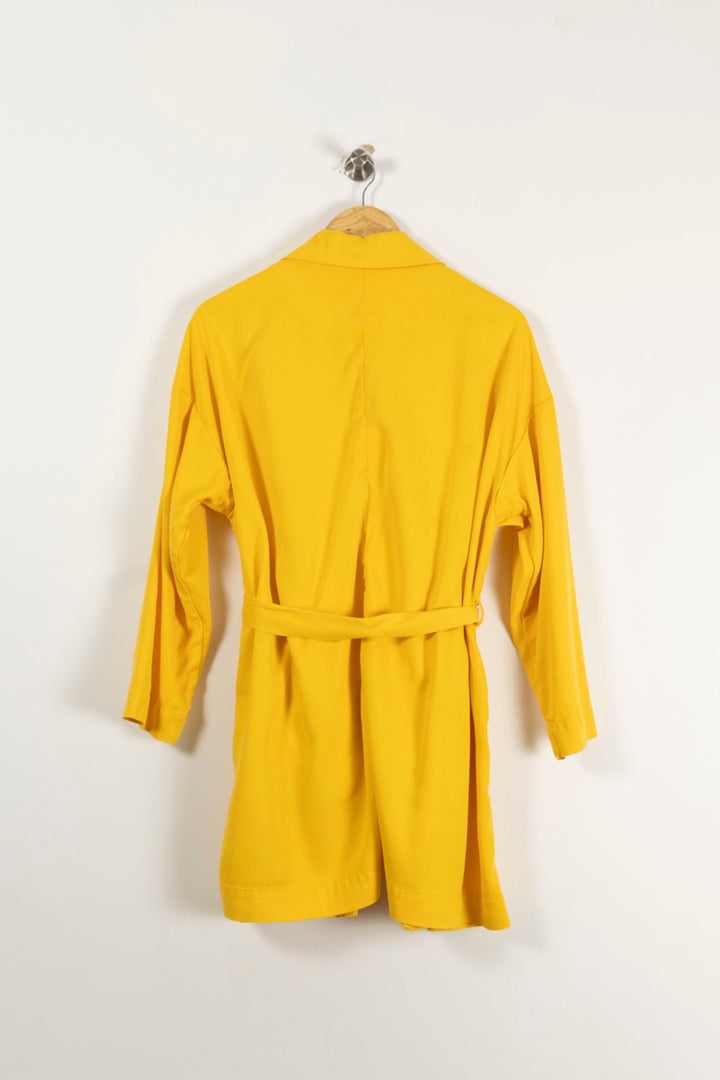 Trench Jaune - Taille S/36 de la marque American Vintage | PARAD85572 - Vendu par Paradigme - Image 4