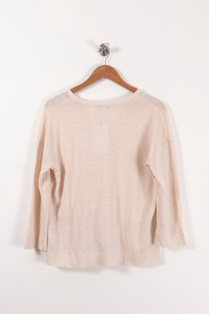 Tunique Beige - Taille S/36 de la marque Gerard Darel | PARAD85575 - Vendu par Paradigme - Image 4