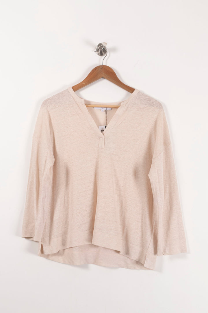 Tunique Beige - Taille S/36 de la marque Gerard Darel | PARAD85575 - Vendu par Paradigme - Image 2