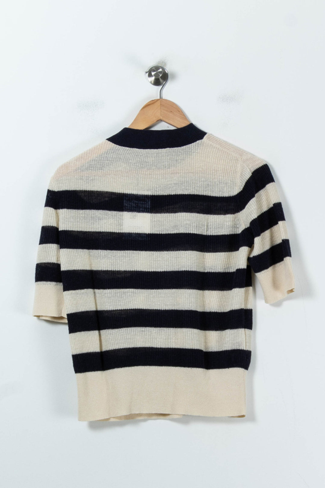 Pull Rayé Noir et Beige - Taille M/38 de la marque Comptoir des Cotonniers | PARAD85577 - Vendu par Paradigme - Image 4