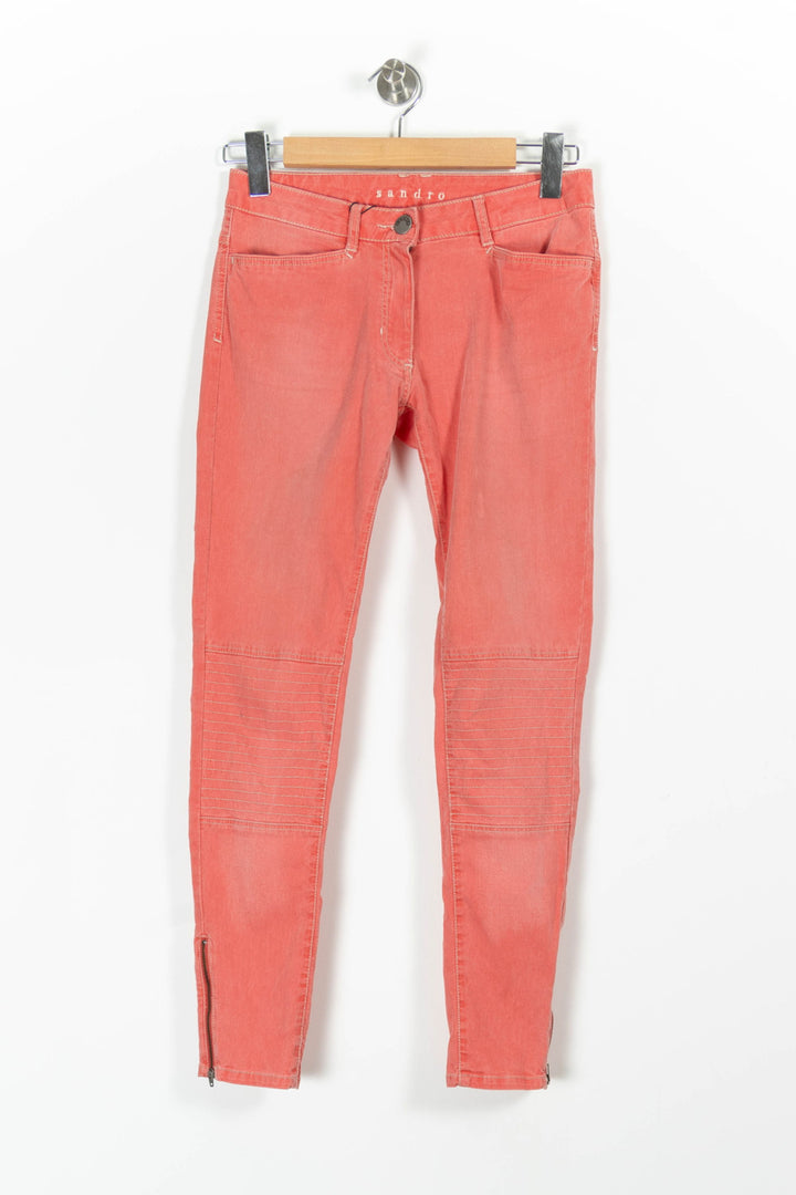 Jean Slim Rouge - Taille S/36 de la marque Sandro | PARAD85587 - Vendu par Paradigme - Image 2