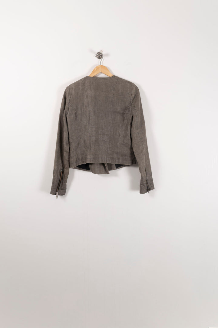 Veste Grise - Taille S/36 de la marque IKKS | PARAD85595 - Vendu par Paradigme - Image 4