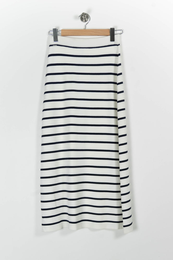 Jupe Longue Blanche et Noire - Taille S/36 de la marque IKKS | PARAD85599 - Vendu par Paradigme - Image 4