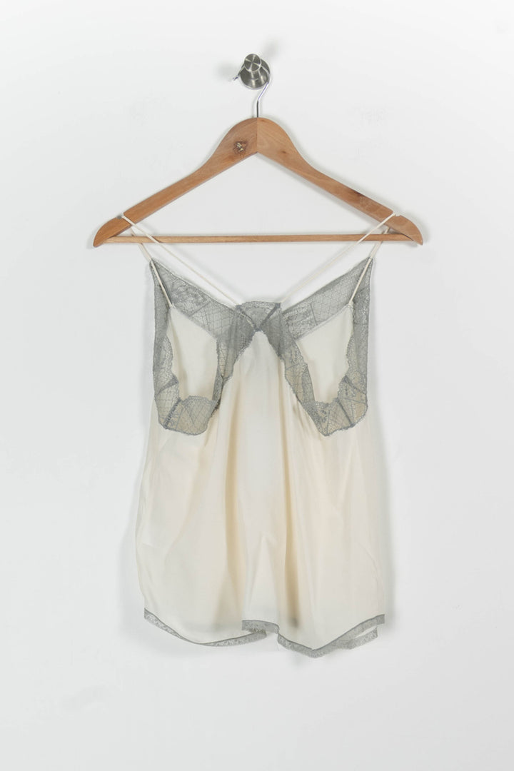 Caraco Blanc et Gris - Taille S/36 de la marque Zadig&Voltaire | PARAD85601 - Vendu par Paradigme - Image 4