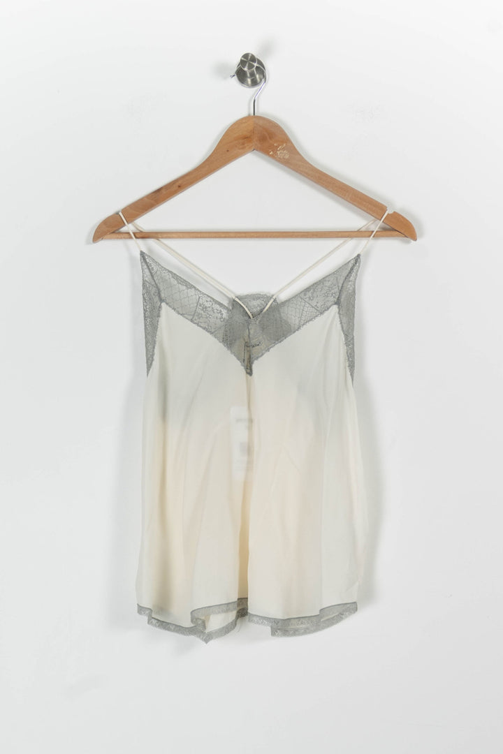 Caraco Blanc et Gris - Taille S/36 de la marque Zadig&Voltaire | PARAD85601 - Vendu par Paradigme - Image 2