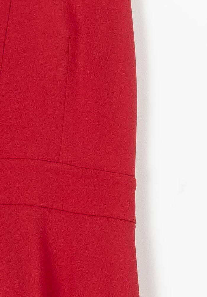 Robe Évasée Rouge - Taille S/36 de la marque Claudie Pierlot | PARAD85602 - Vendu par Paradigme - Image 3