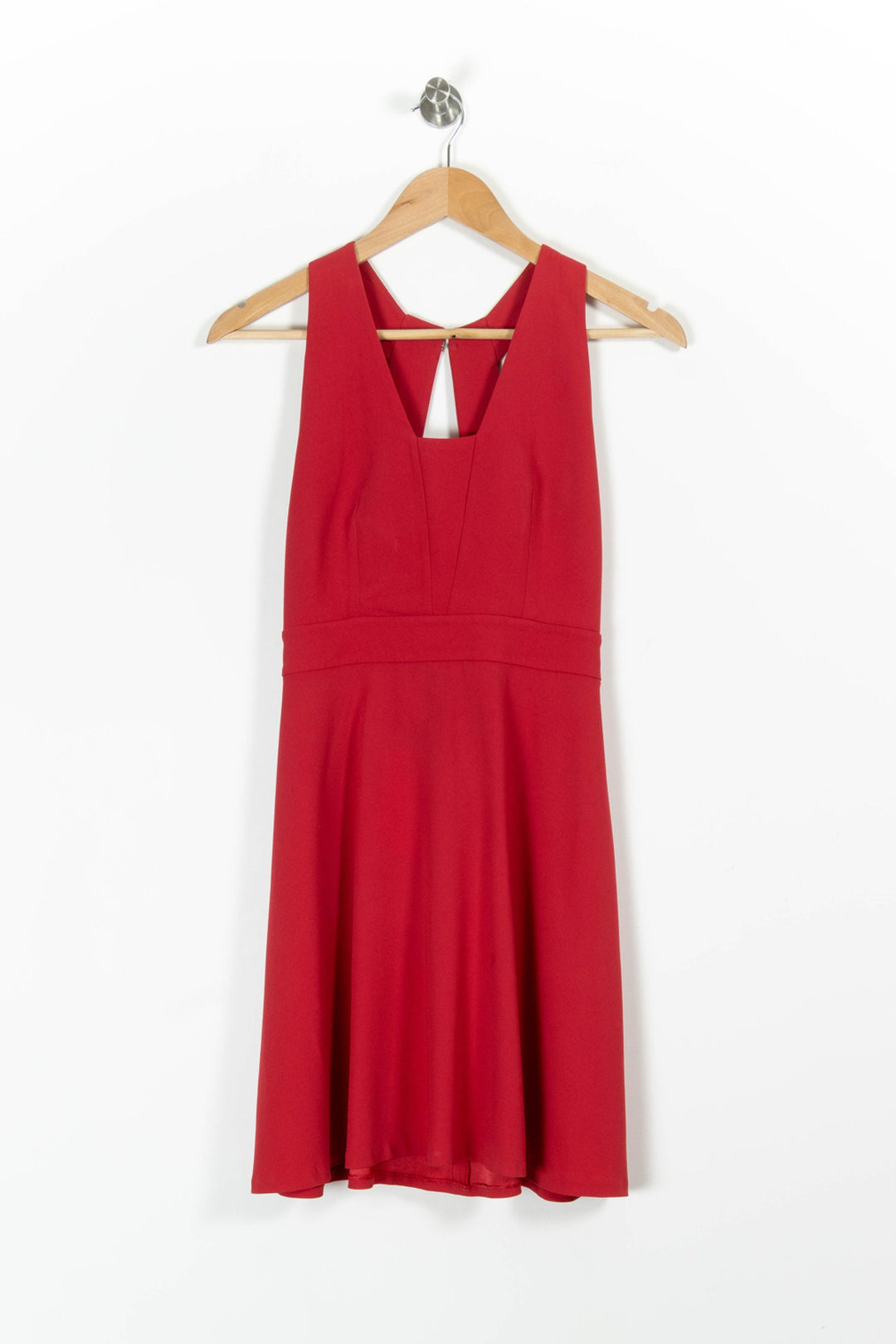 Robe Évasée Rouge - Taille S/36 de la marque Claudie Pierlot | PARAD85602 - Vendu par Paradigme - Image 2