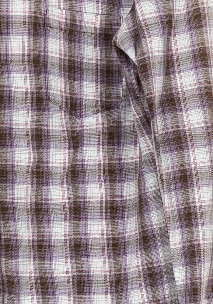 Chemise À Carreaux Marron et Blanche - Taille XS/34 de la marque Maje | PARAD85608 - Vendu par Paradigme - Image 3