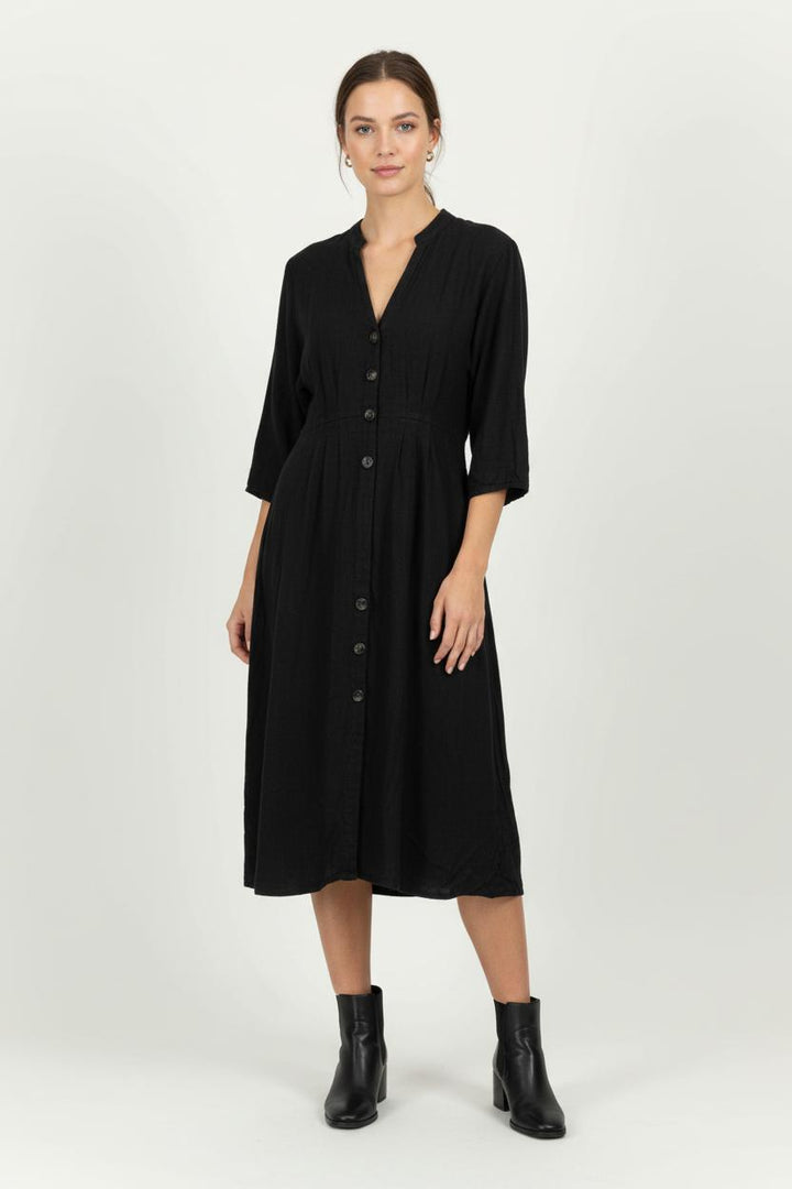 Robe Midi Noire - Taille S/36 de la marque Caroll | PARAD85611 - Vendu par Paradigme - Image 1