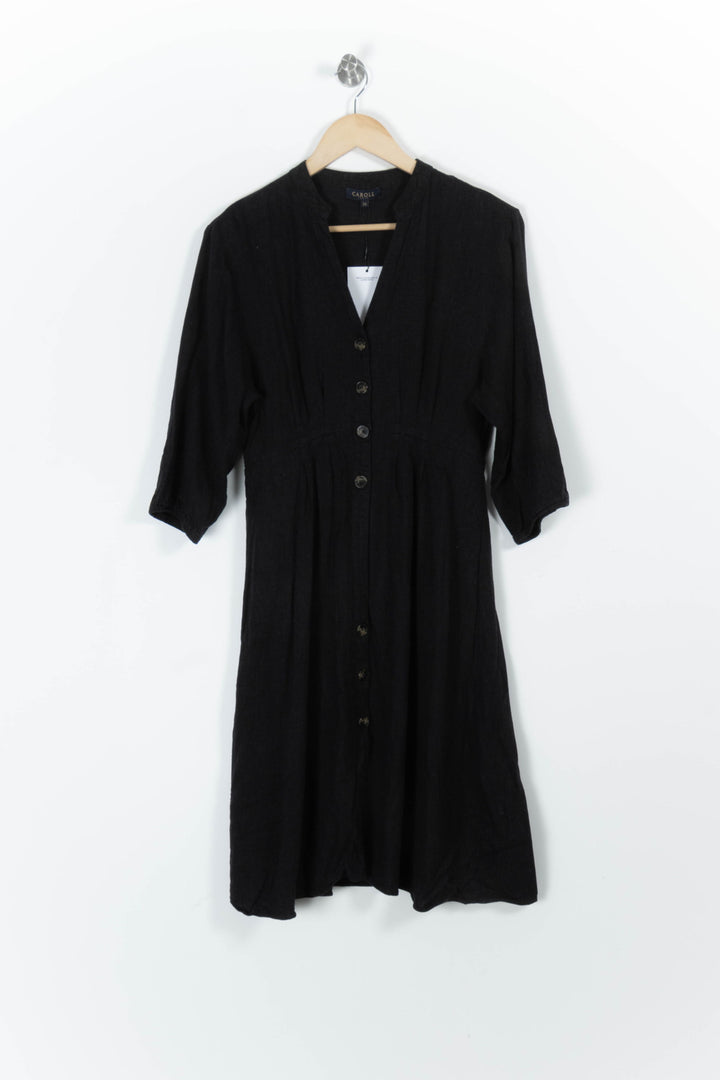 Robe Midi Noire - Taille S/36 de la marque Caroll | PARAD85611 - Vendu par Paradigme - Image 2
