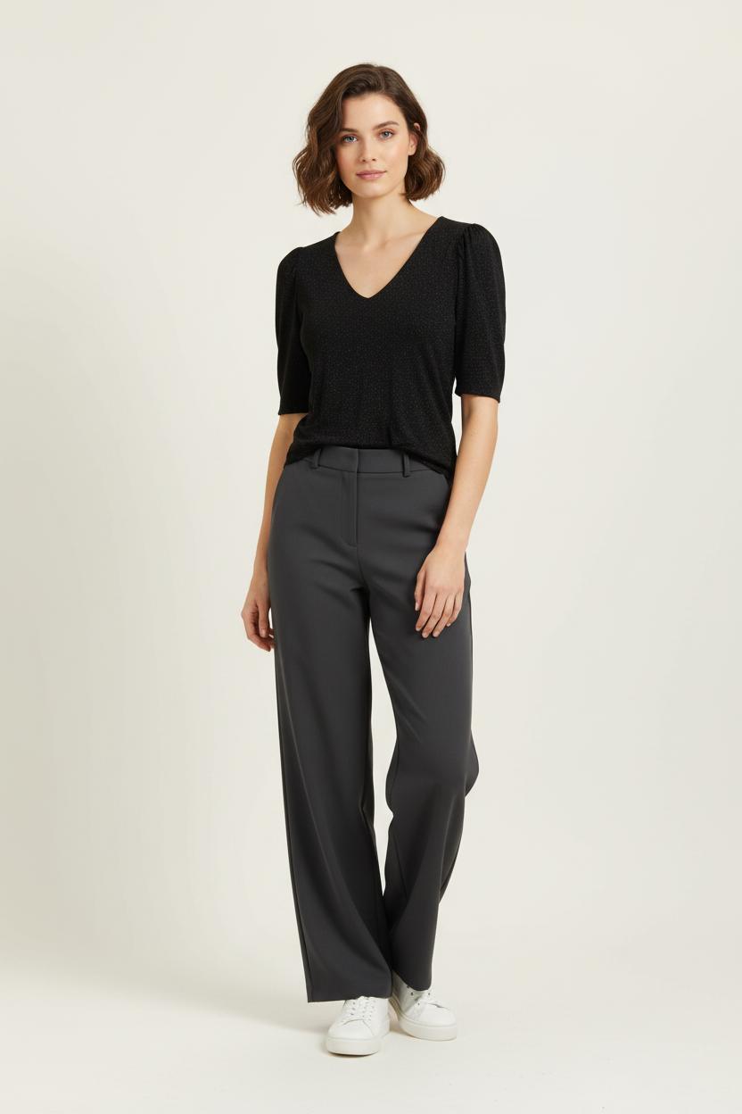 Top Noir - Taille M/38 de la marque Caroll | PARAD85612 - Vendu par Paradigme - Image 1