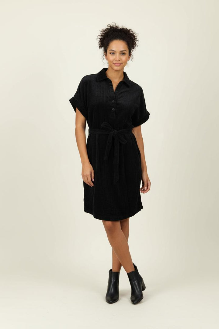 Robe Chemise Noire - Taille M/38 de la marque Caroll | PARAD85613 - Vendu par Paradigme - Image 1