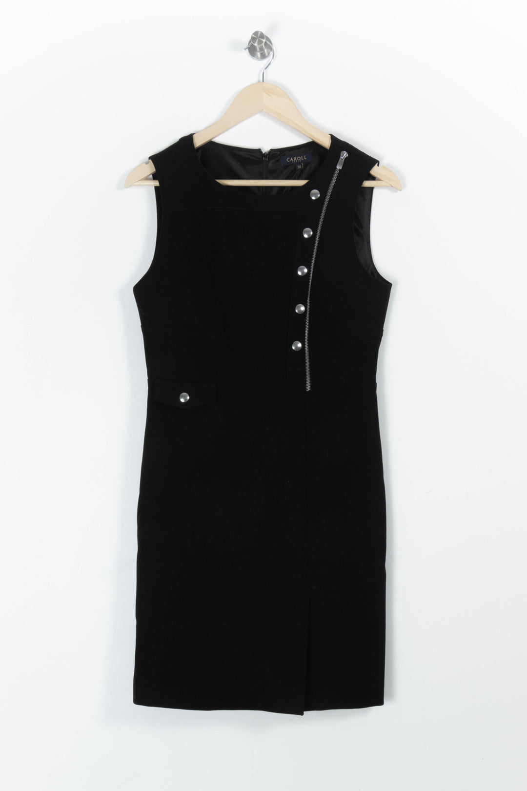 Robe Sans Manches Noire - Taille M/38 de la marque Caroll | PARAD85614 - Vendu par Paradigme - Image 2