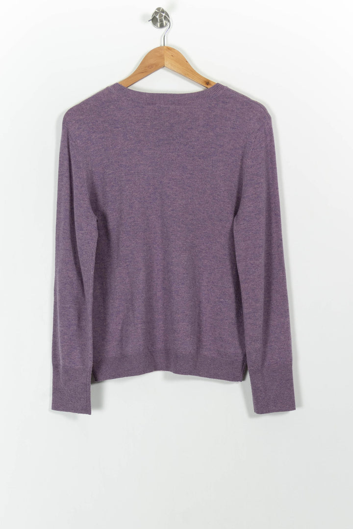 Pull Violet - Taille L/40 de la marque Caroll | PARAD85618 - Vendu par Paradigme - Image 4