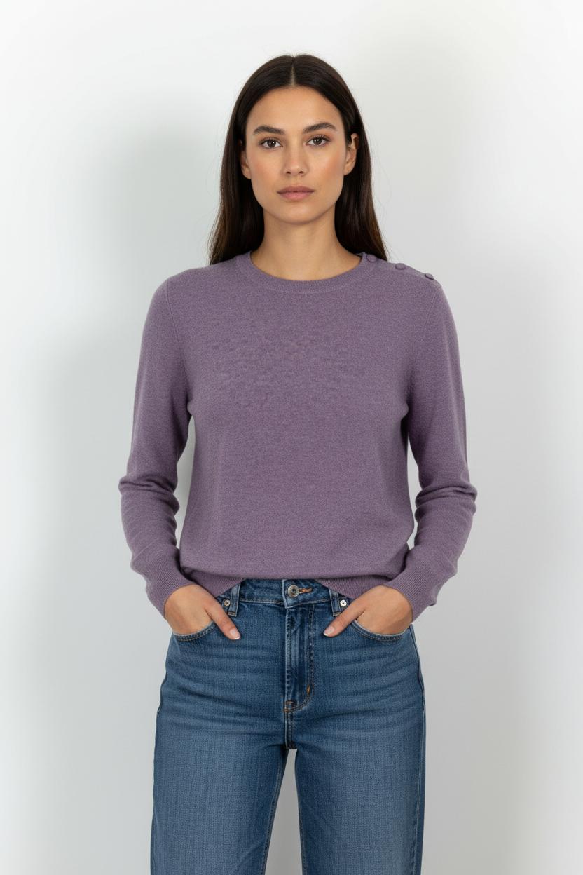 Pull Violet - Taille L/40 de la marque Caroll | PARAD85618 - Vendu par Paradigme - Image 1