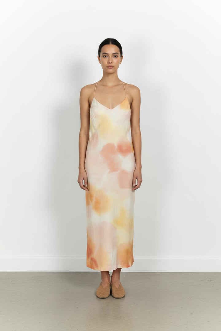 Robe Longue Orange et Jaune - Taille S/36 de la marque Galeries Lafayette | PARAD85621 - Vendu par Paradigme - Image 1