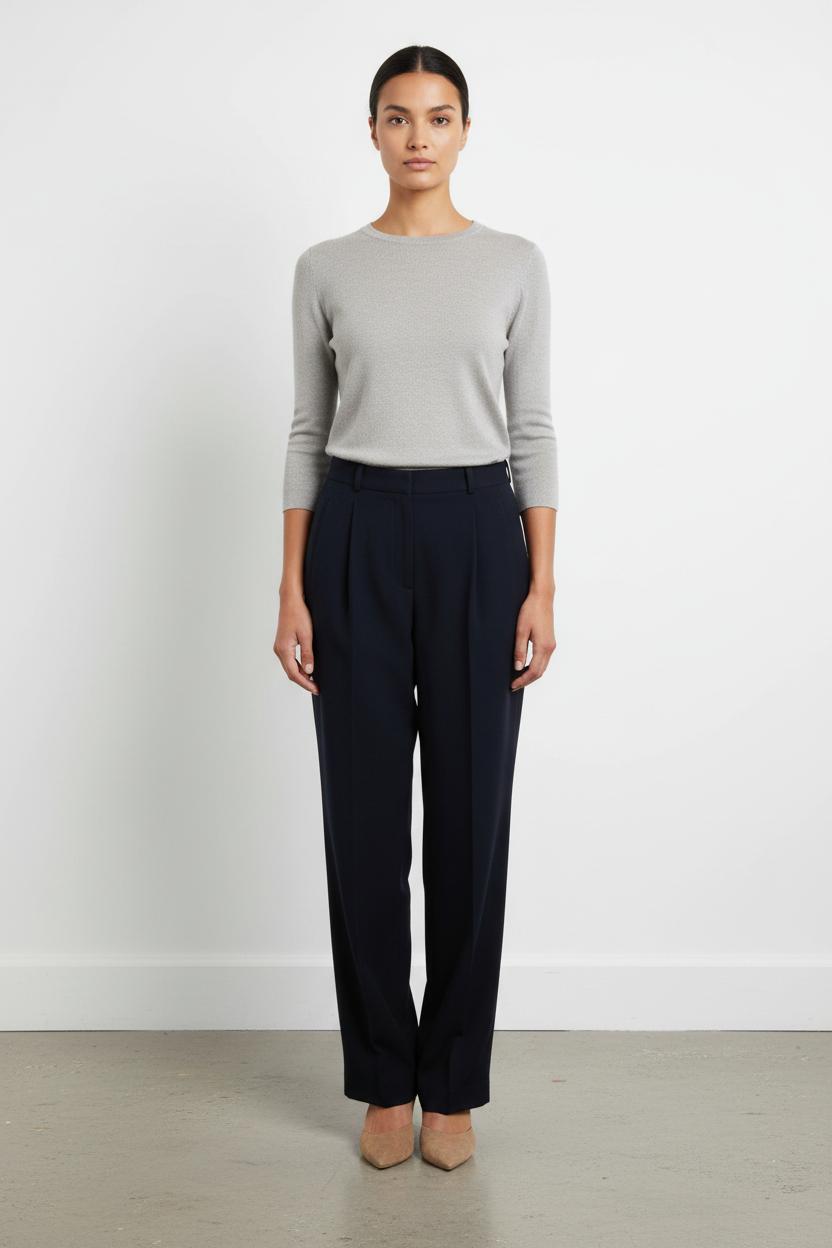 Pantalon De Tailleur Bleu - Taille S/36 de la marque Maison 123 | PARAD85622 - Vendu par Paradigme - Image 1
