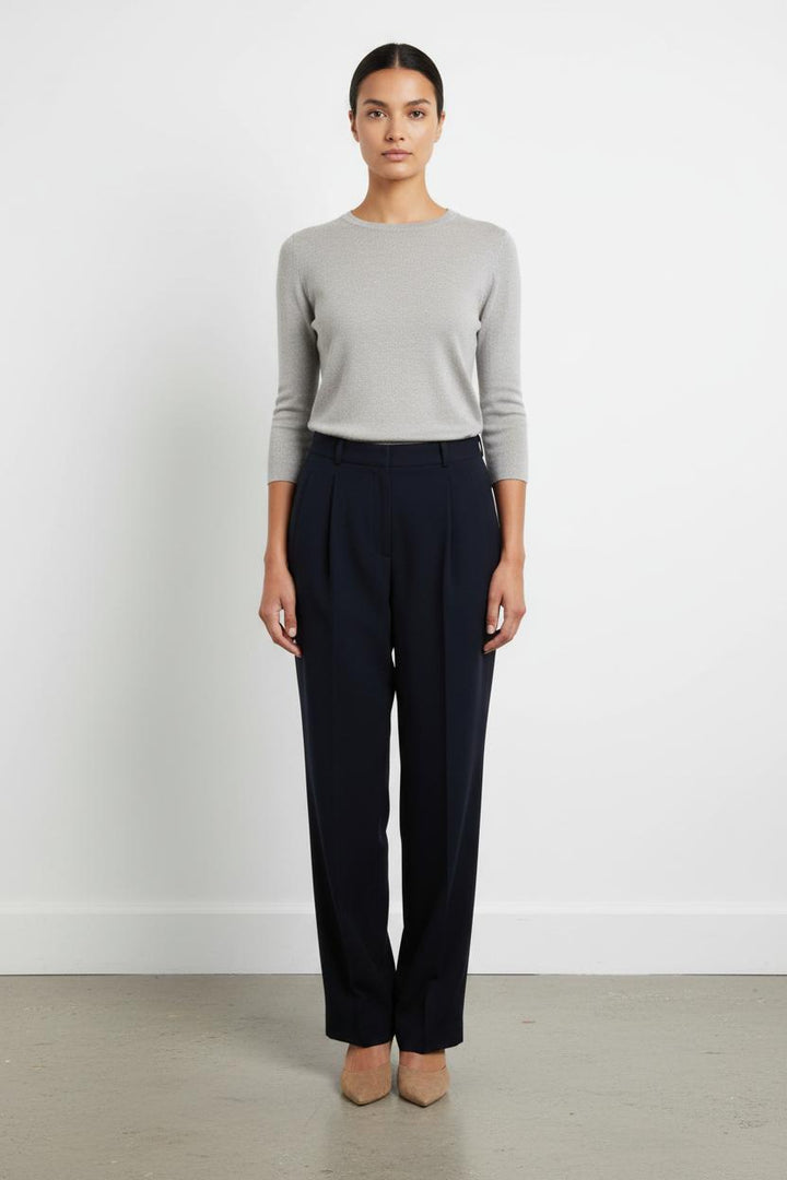 Pantalon De Tailleur Bleu - Taille S/36 de la marque Maison 123 | PARAD85622 - Vendu par Paradigme - Image 1