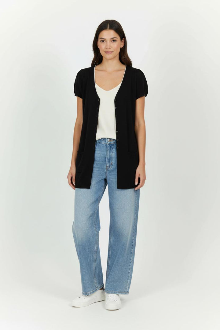 Cardigan Noir - Taille S/36 de la marque Claudie Pierlot | PARAD85629 - Vendu par Paradigme - Image 1