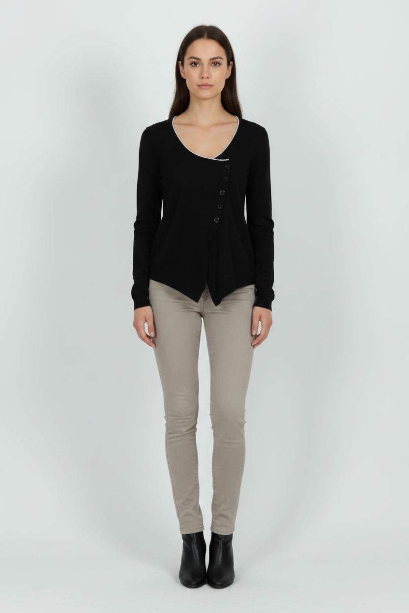 Cardigan Noir - Taille S/36 de la marque Claudie Pierlot | PARAD85630 - Vendu par Paradigme - Image 1