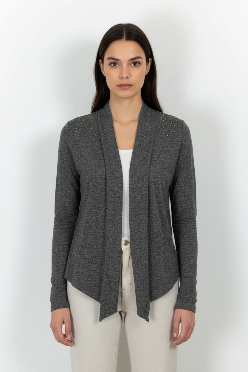 Cardigan Gris - Taille M/38 de la marque IKKS | PARAD85632 - Vendu par Paradigme - Image 1
