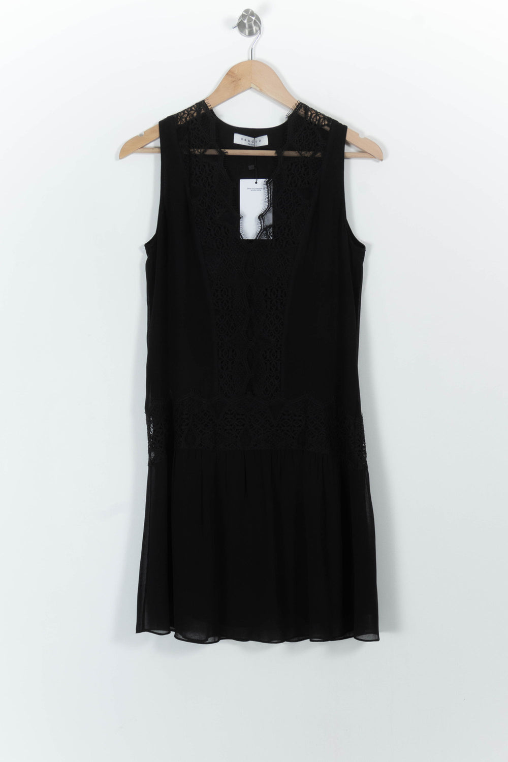 Robe Sans Manches Noire - Taille S/36 de la marque Sandro | PARAD85637 - Vendu par Paradigme - Image 2