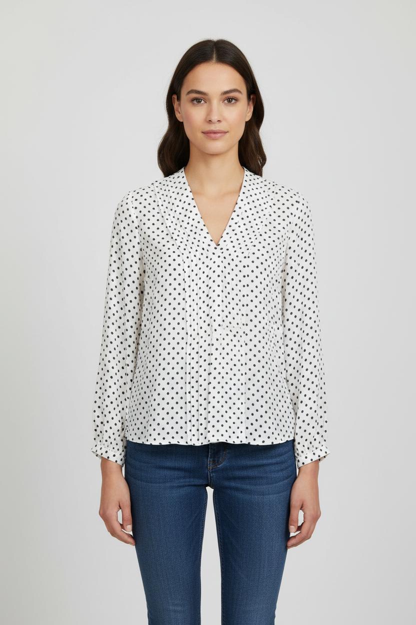 Blouse Blanche et Noire - Taille M/38 de la marque Maison 123 | PARAD85639 - Vendu par Paradigme - Image 1