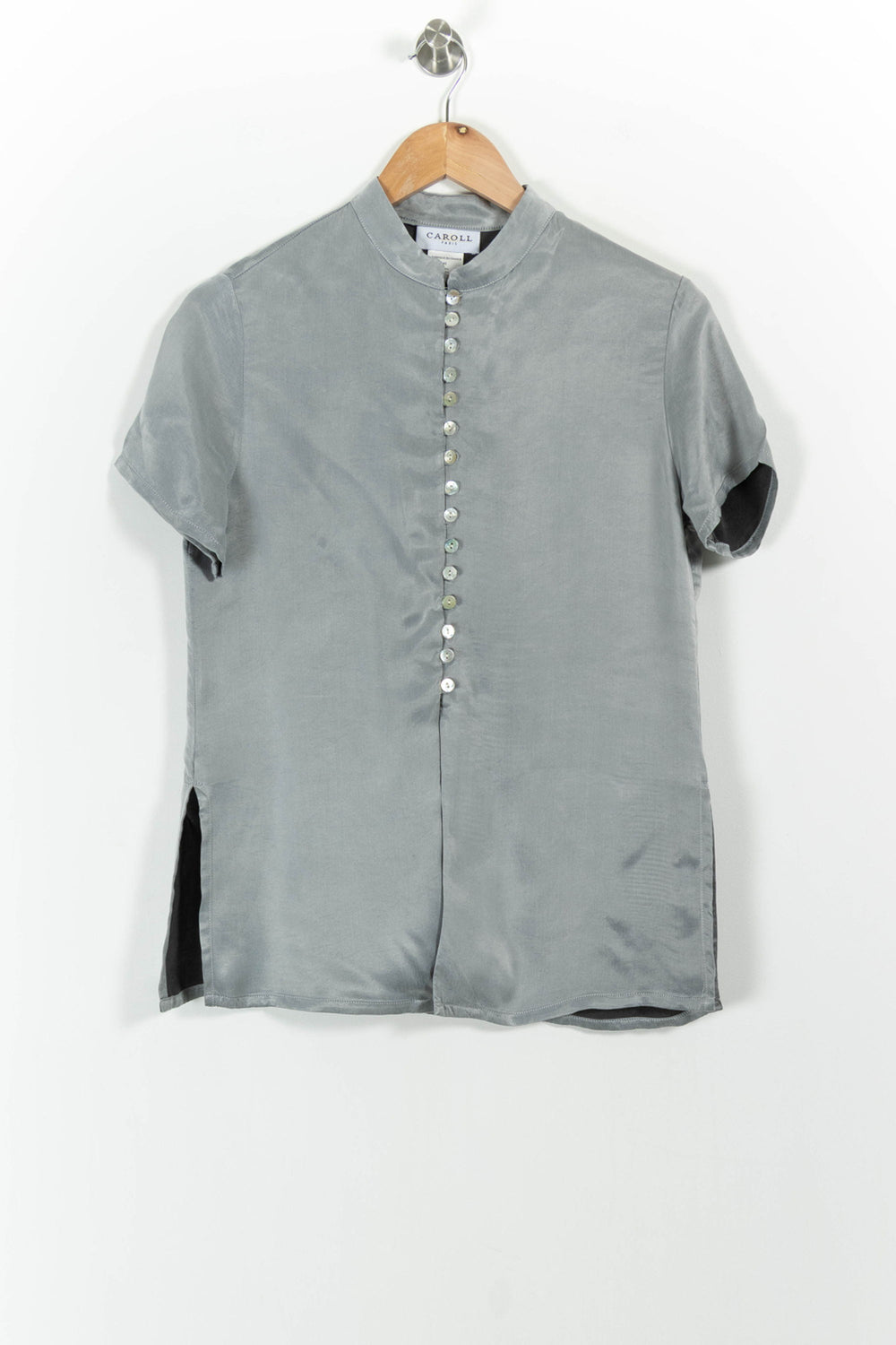 Chemise Grise - Taille L/40 de la marque Caroll | PARAD85650 - Vendu par Paradigme - Image 2