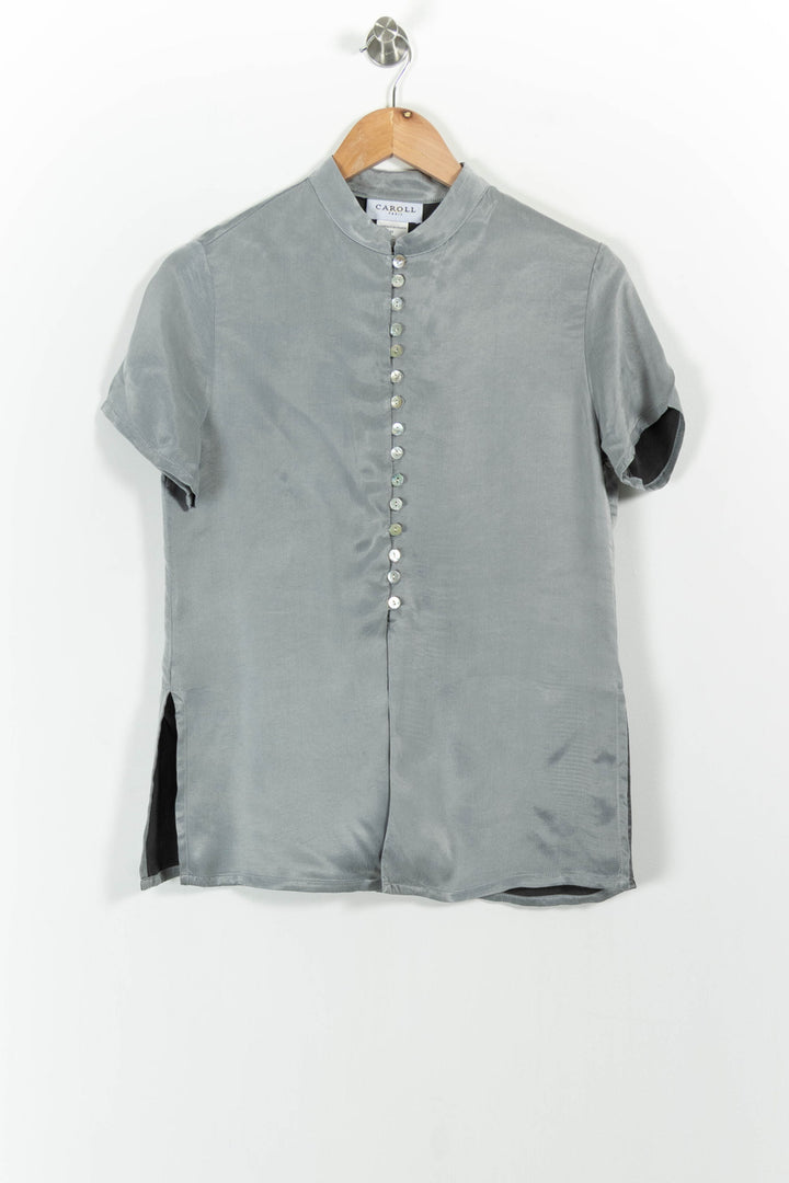 Chemise Grise - Taille L/40 de la marque Caroll | PARAD85650 - Vendu par Paradigme - Image 2