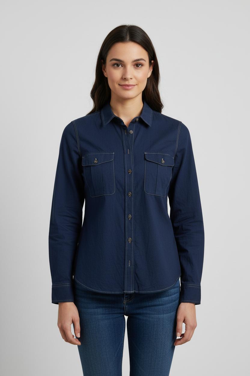Chemise Bleue - Taille M/38 de la marque Sud express | PARAD85666 - Vendu par Paradigme - Image 1
