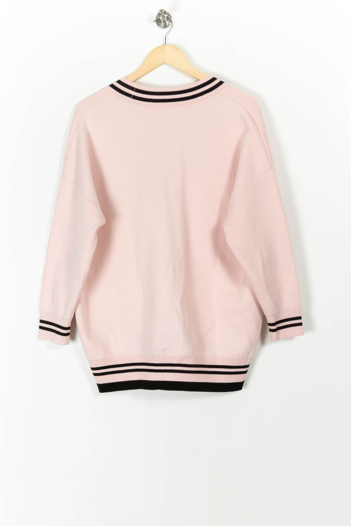 Cardigan Rose et Noir - Taille S/36 de la marque Sandro | PARAD85672 - Vendu par Paradigme - Image 4