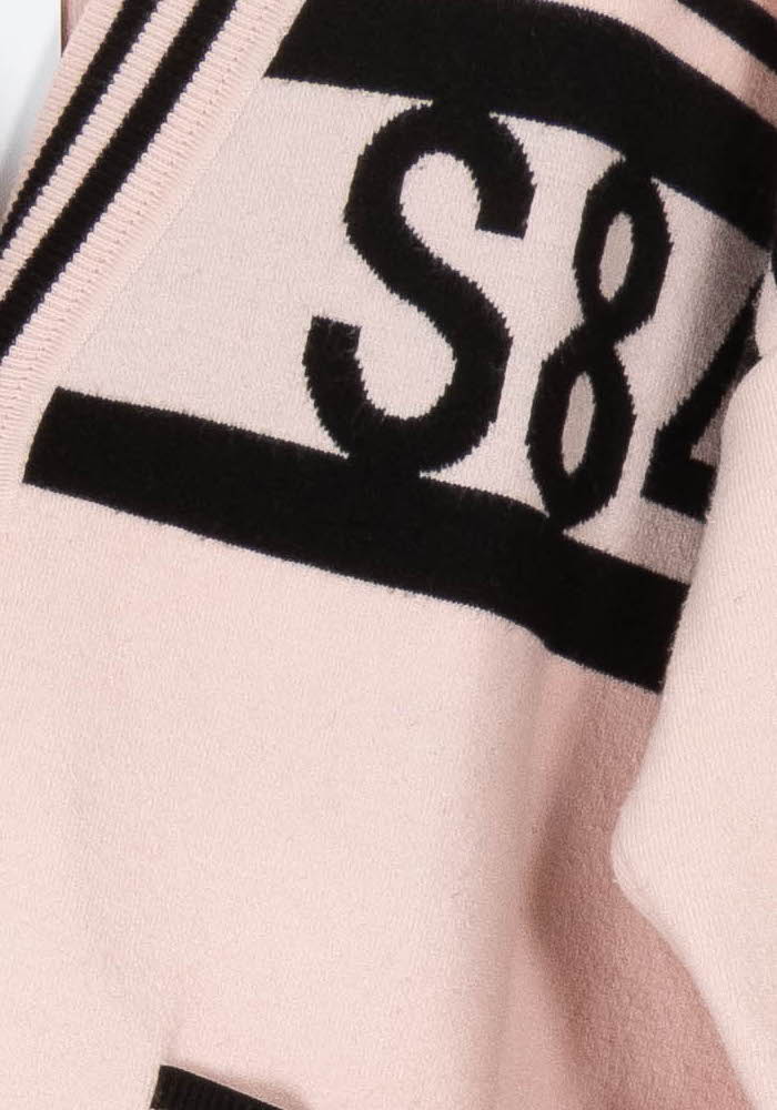 Cardigan Rose et Noir - Taille S/36 de la marque Sandro | PARAD85672 - Vendu par Paradigme - Image 3