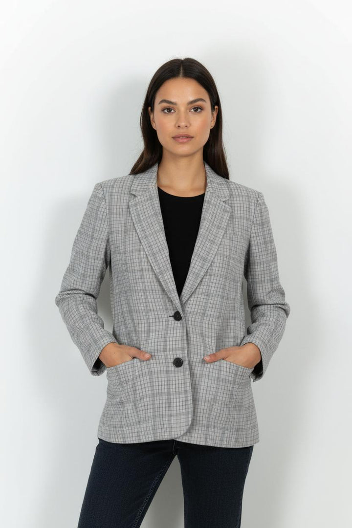Blazer Gris et Rouge - Taille XS/34 de la marque Isabel Marant étoile | PARAD85674 - Vendu par Paradigme - Image 1