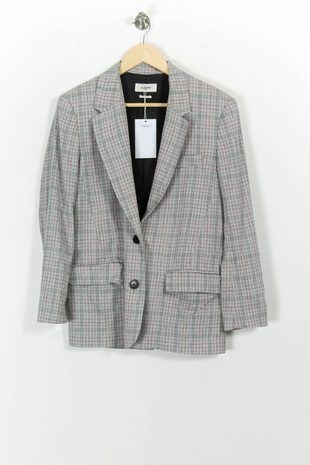 Blazer Gris et Rouge - Taille XS/34 de la marque Isabel Marant étoile | PARAD85674 - Vendu par Paradigme - Image 2