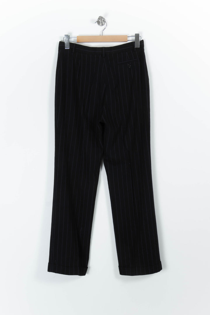 Pantalon Rayé Noir - Taille XL/42 de la marque Gerard Darel | PARAD85677 - Vendu par Paradigme - Image 4