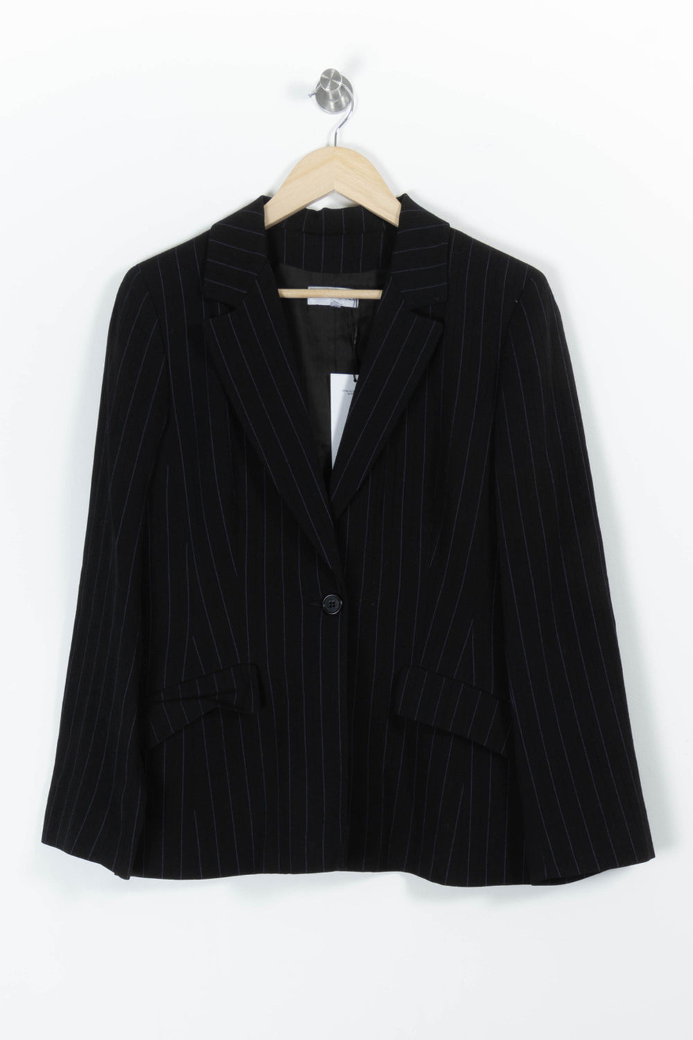 Blazer Noir à Rayures - Taille XL/42 de la marque Gerard Darel | PARAD85678 - Vendu par Paradigme - Image 2