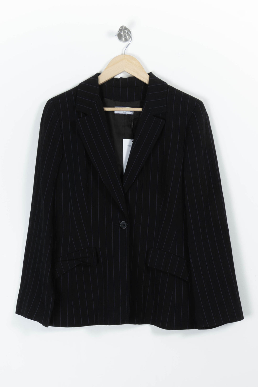 Blazer Noir à Rayures - Taille XL/42 de la marque Gerard Darel | PARAD85678 - Vendu par Paradigme - Image 2