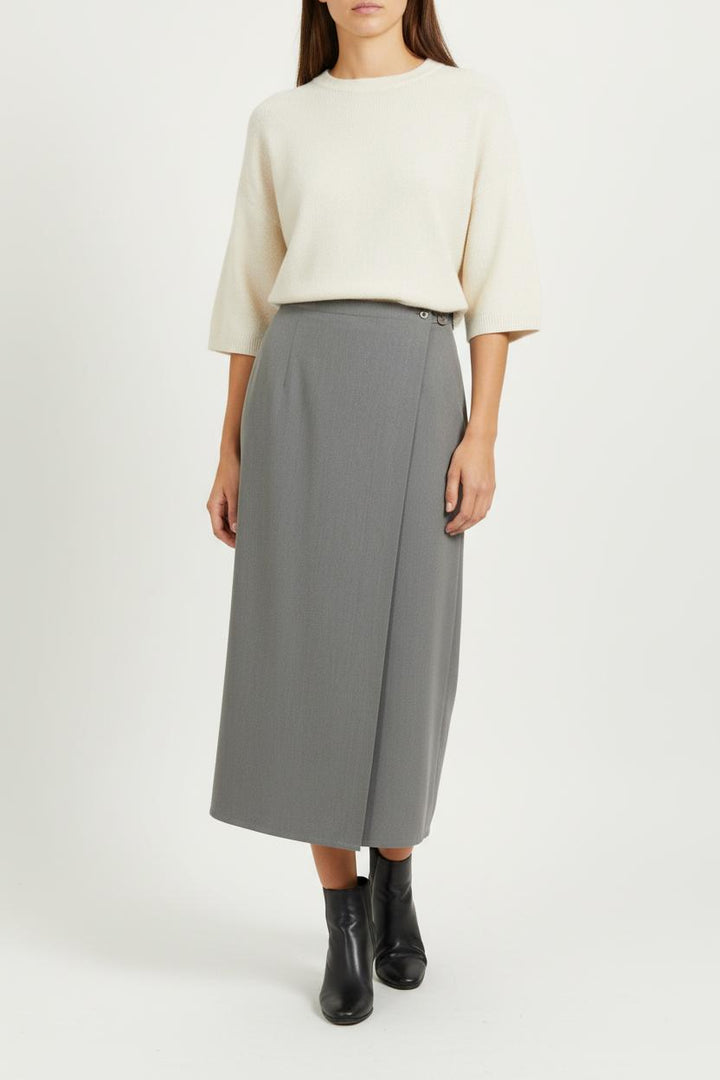 Jupe Longue Grise - Taille XL/42 de la marque Gerard Darel | PARAD85680 - Vendu par Paradigme - Image 1