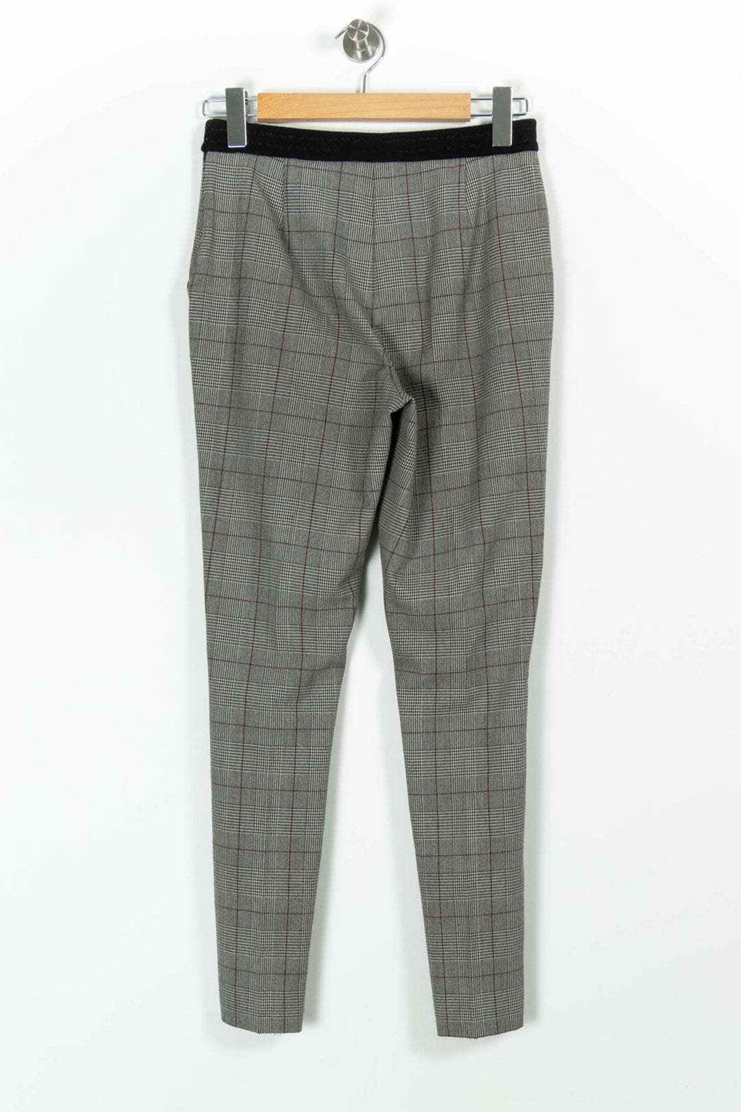 Pantalon Carreaux Gris et Noir - Taille S/36 de la marque IKKS | PARAD85681 - Vendu par Paradigme - Image 4