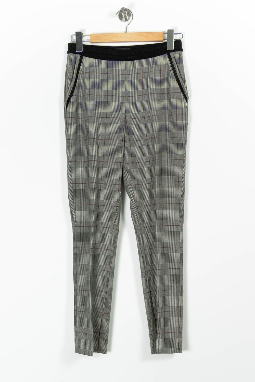 Pantalon Carreaux Gris et Noir - Taille S/36 de la marque IKKS | PARAD85681 - Vendu par Paradigme - Image 2