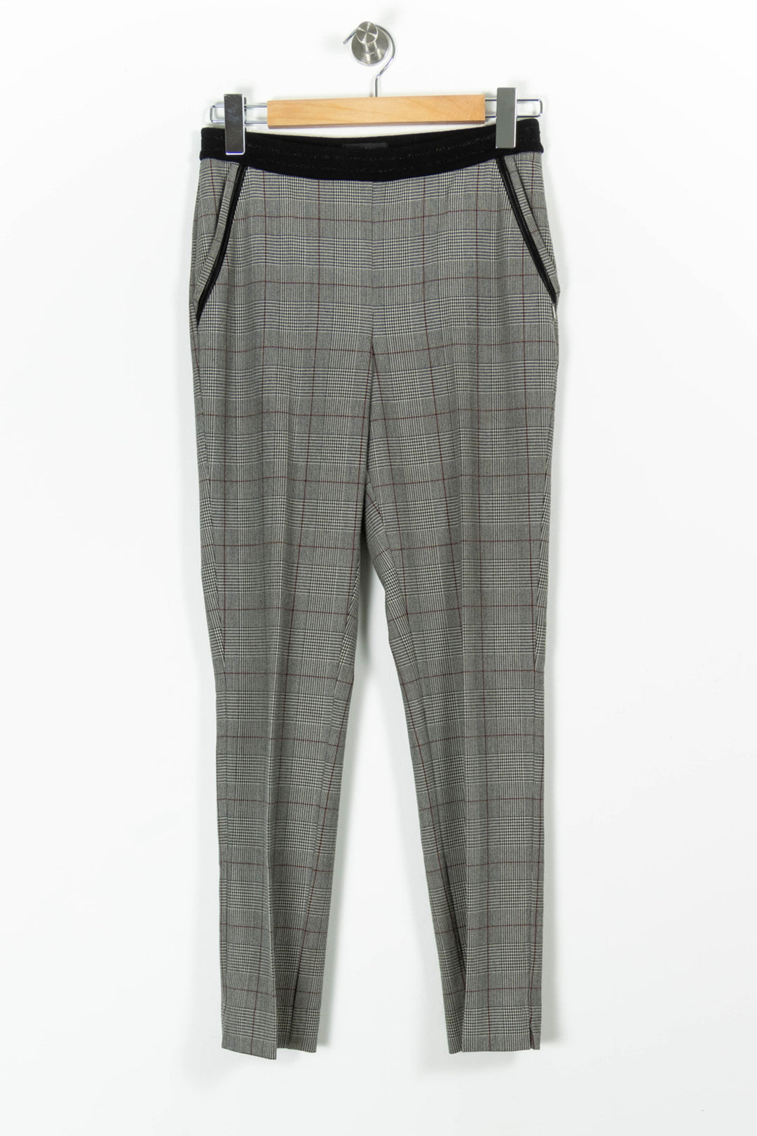 Pantalon Carreaux Gris et Noir - Taille S/36 de la marque IKKS | PARAD85681 - Vendu par Paradigme - Image 2