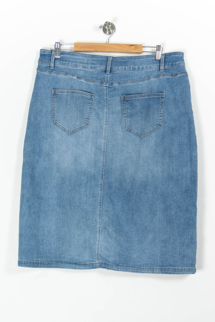 Jupe Crayon Bleu - Taille XXXL/46 de la marque Maison 123 | PARAD85684 - Vendu par Paradigme - Image 4