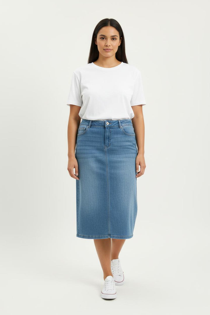 Jupe Crayon Bleu - Taille XXXL/46 de la marque Maison 123 | PARAD85684 - Vendu par Paradigme - Image 1