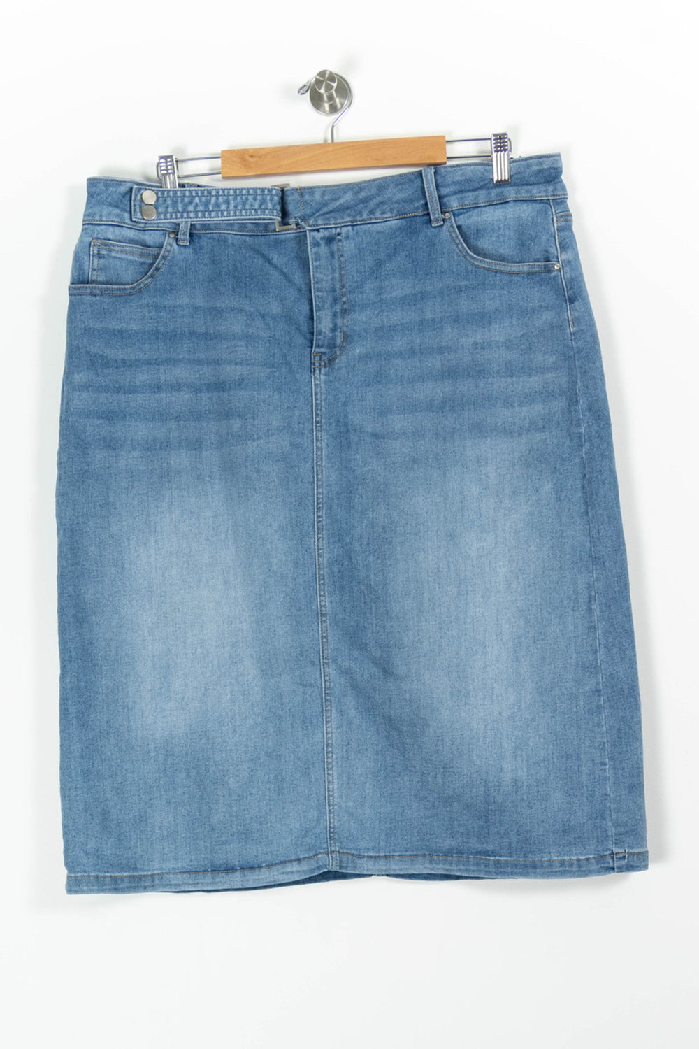 Jupe Crayon Bleu - Taille XXXL/46 de la marque Maison 123 | PARAD85684 - Vendu par Paradigme - Image 2