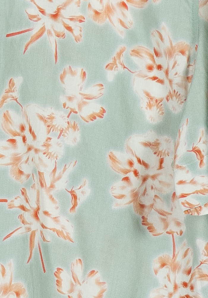 Chemise à fleurs Verte et Orange - Taille XXL/44 de la marque Aigle | PARAD85688 - Vendu par Paradigme - Image 3